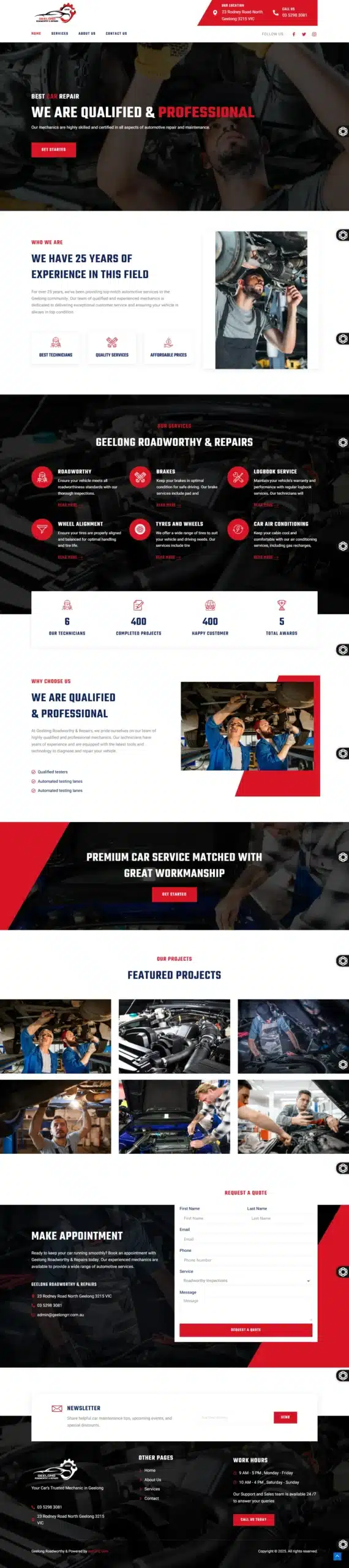 Geelong Roadworthy & Repairs