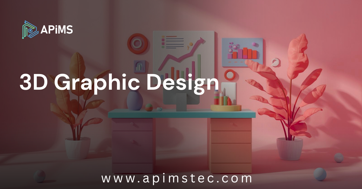 3D graphic design showing realistic product modeling, textures, and lighting for digital branding and visual presentation