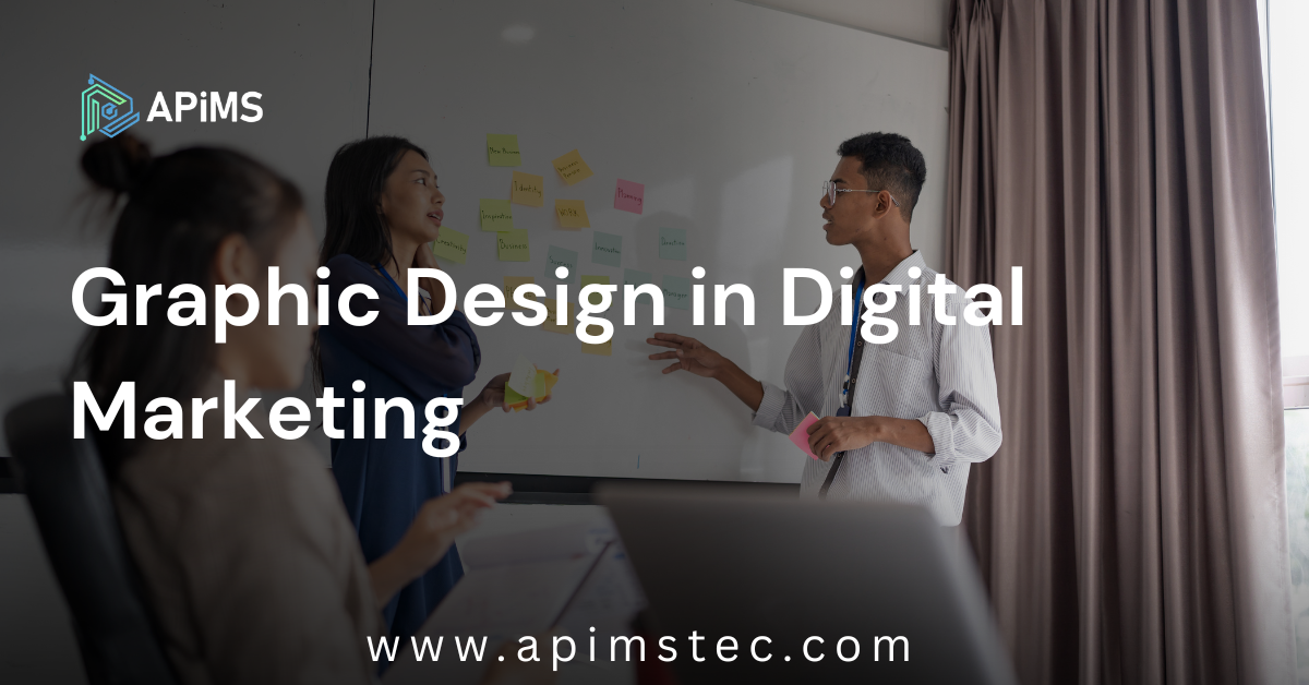 Professional graphic design elements including icons, typography, and branding visuals used in digital marketing campaigns.